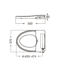 Alternative view of Tapa asiento con sistema bidet