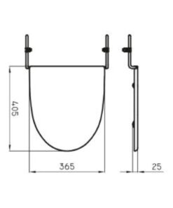 Alternative view of Tapa bidet Marina 3 agujeros Negro Madera